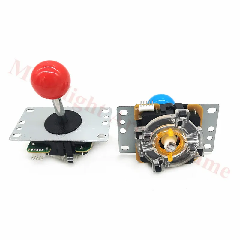 2 PCS Copy Sanwa 5Pin 8Way Joystick With Round restrictor For Arcade Game Console High Quality Multi Color Red Blue Yellow Green