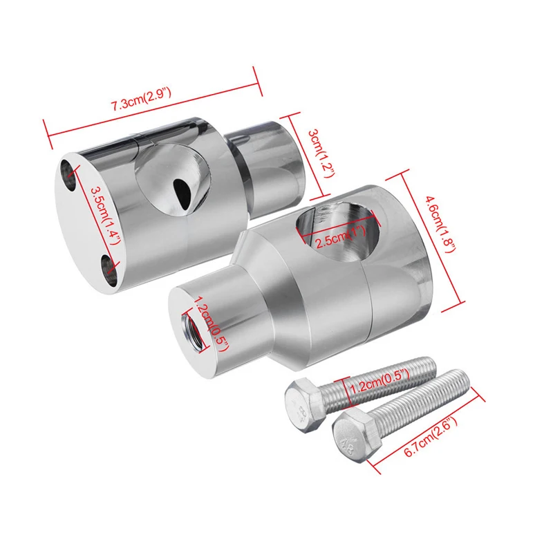 Applicable to Harley cruise crown prince motorcycle handlebar seat handlebar column heightening column handlebar fixing code 25m