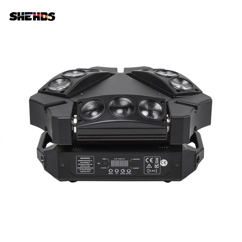 New Arrival MINI LED 9x10W LED Spider Light RGBW 16/48CH DMX Stage Lights Dj LED Spider Moving Head Beam Light