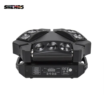 Nuovo Arrivo MINI LED 9x10W LED Spider Luce RGBW 16/48CH DMX Luci Della Fase Dj LED Spider Testa Mobile Fascio di Luce
