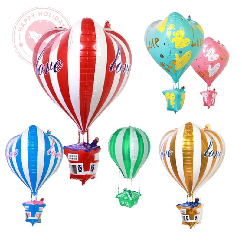 New 70cm Aluminum Film Balloon 4D Helium Balloons Valentine's Day Wedding Proposal Birthday Party Decoration Hot Air Balloon