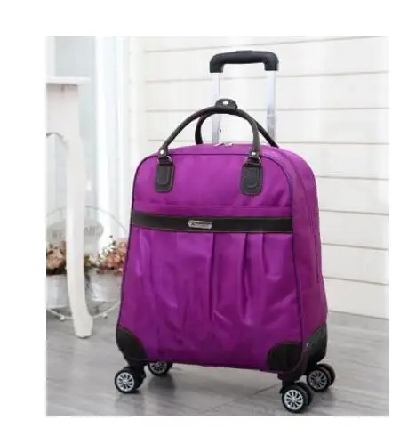 Women  Rolling luggage Bag  Wheeled Bag Woman Trolley Bag Carry On Hand Luggage Bags travel Trolley Bags Trolley Suitcase