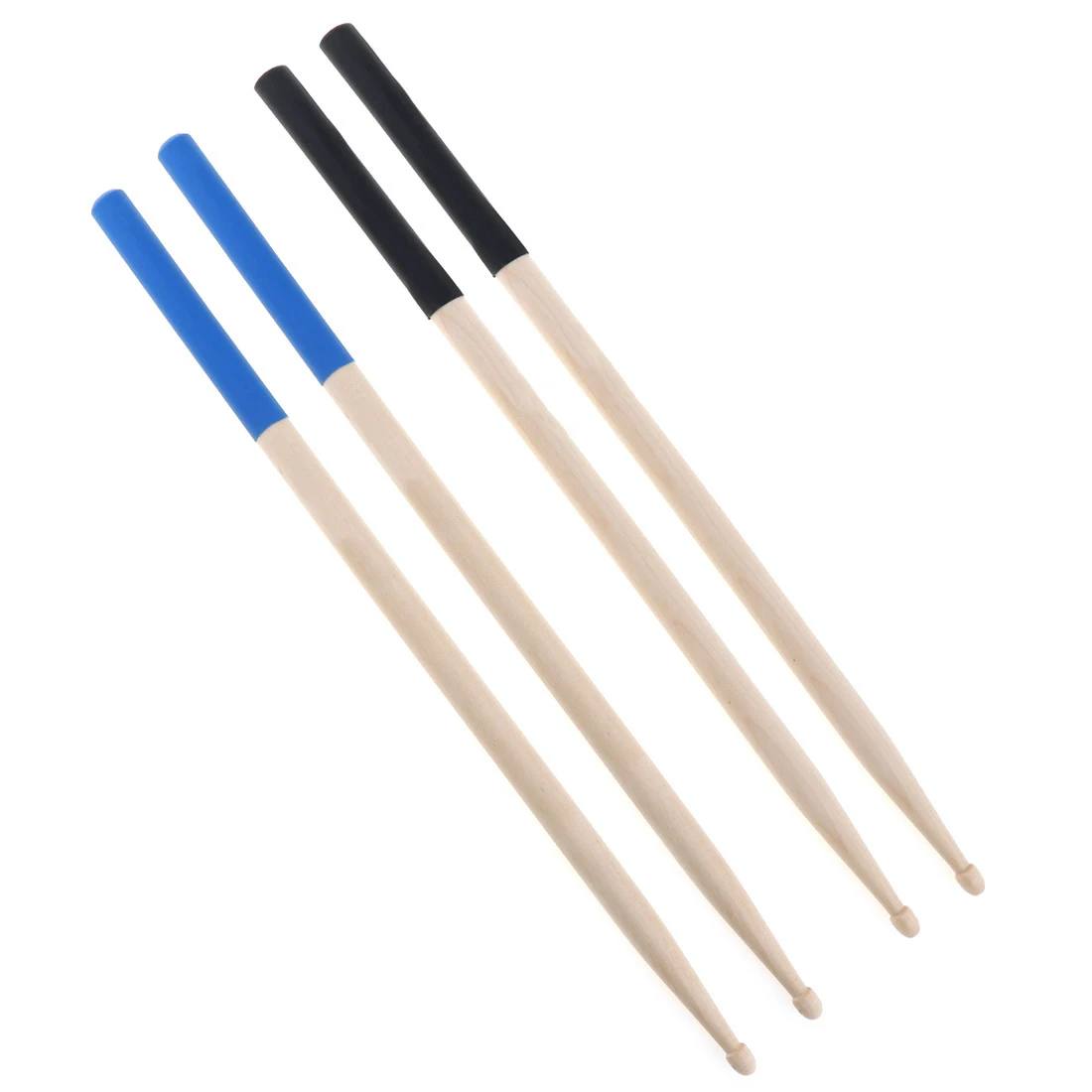 

1 Pair 7A Maple Drumsticks Professional Rubber Coat Wood Drum Sticks 2 Colors for Rock Bands and Drummer Playing / Training