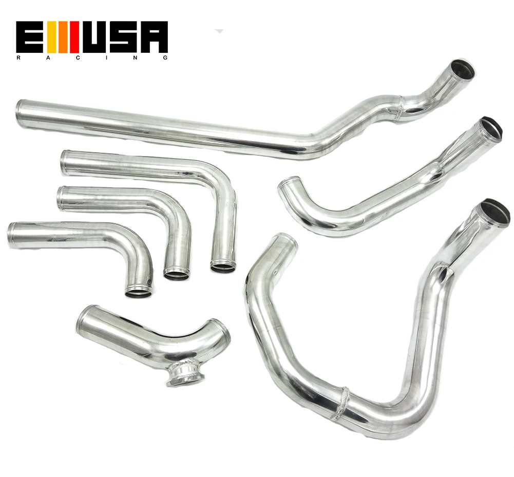 Emusa Aluminium Front Mount Intercooler Pipe Set Fit for 2002 2003 2004 2005 2006 Acura RSX Type S / Base 2D DC5