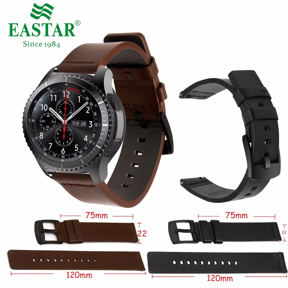 Genuine Classic Leather Strap For Samsung Gear S3 For galaxy watch active 40mm 44mm For Gear S3 Classic galaxy watch active 46mm