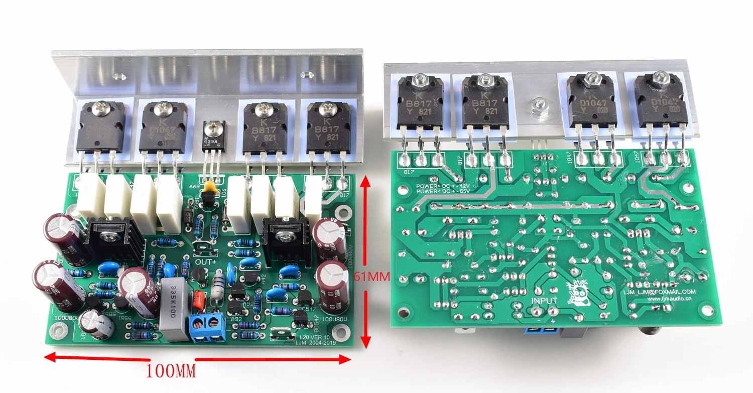 

LJM -L20 Power Amplifier Plate Finished Plate Two Sound Channel Two Boards 200W8RVER 10-AP2