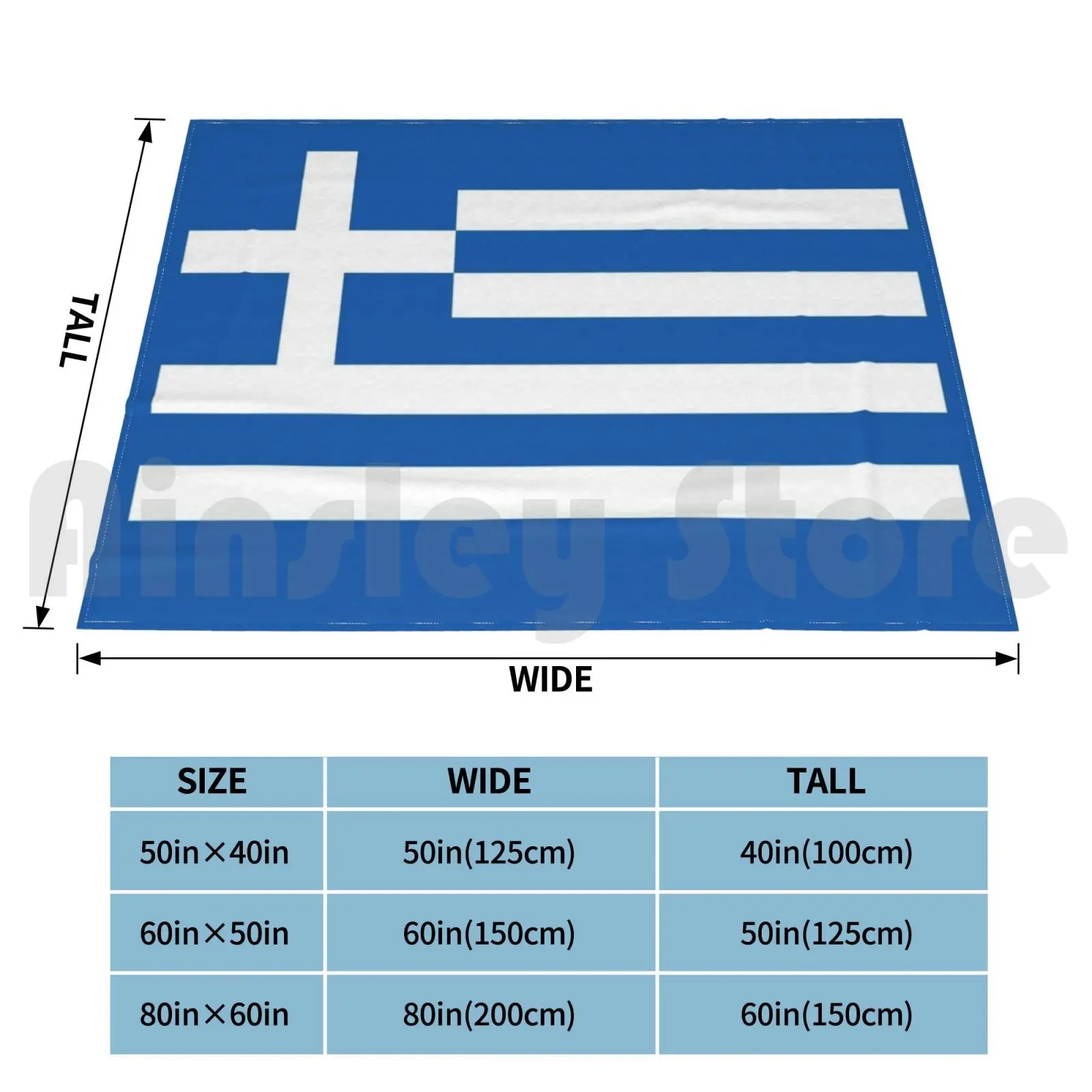 Greece Flag Greek Patriotic Blanket Super Soft Warm Light Thin Greece Greek Flag Greece Flag Greek Flag Patriotic I