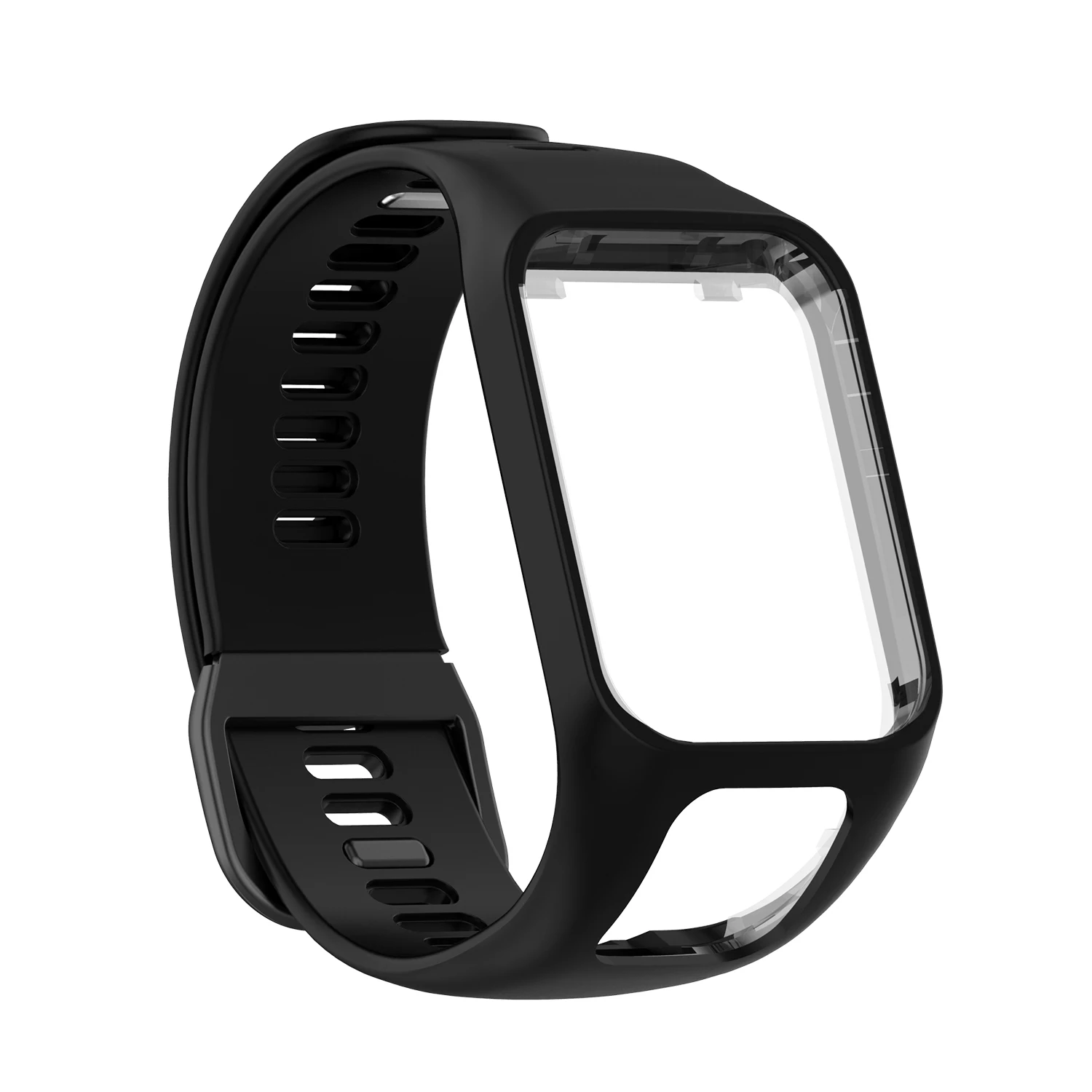 Pulseira de relógio de silicone macio para tom tom 2 e 3 séries, pulseira de relógio inteligente com gps tomtom séries 2 e 3