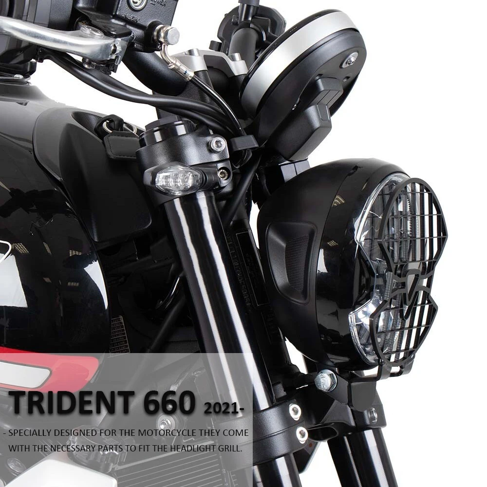 

For Trident 660 Trident660 2021 NEW Motorcycle Accessories Headlight Guard Protector Grill