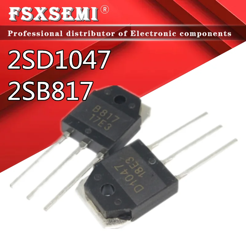 20pcs 10pcs 2SB817 + 10pcs 2SD1047 TO-3P D1047 B817 POWER TRANSISTORS TO-247