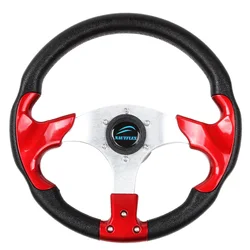 350mm Marine Boat Steering Wheel Non-directional 3 Spoke Steering Wheel For 3/4inch 19mm Tapered Shaft for Boat Vessels Yacht