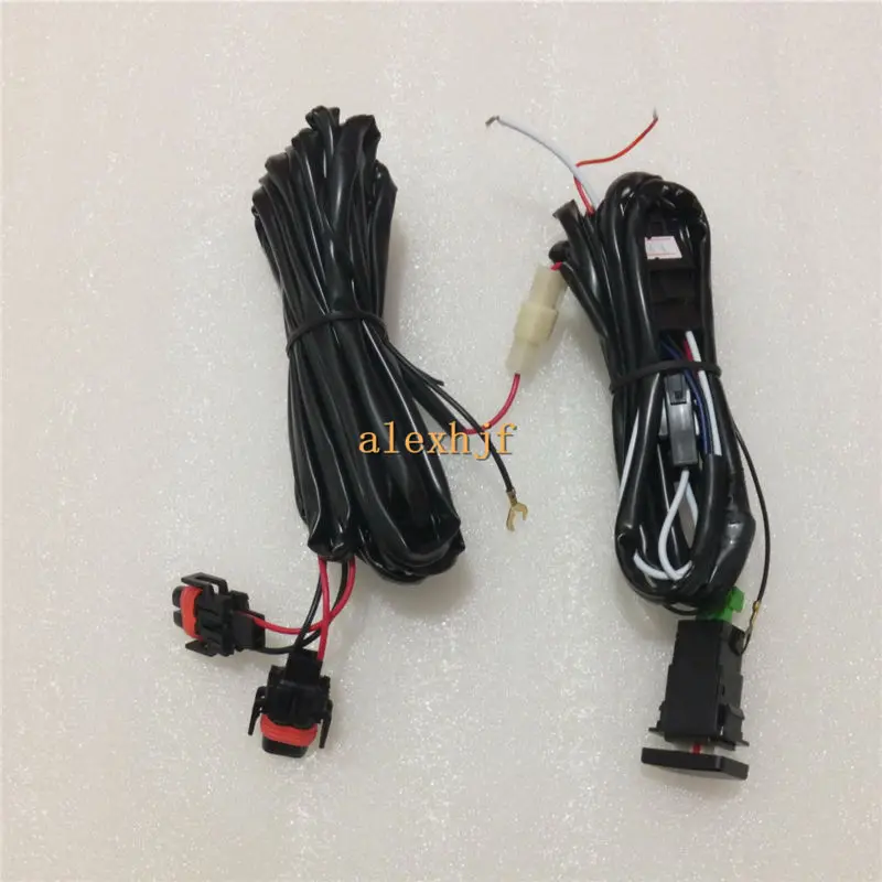 

Car Fog Lamp Dedicated Wiring Harness + Switch Case For Toyota, With Fuse And Relay, Working With Our LED Fog Lamp