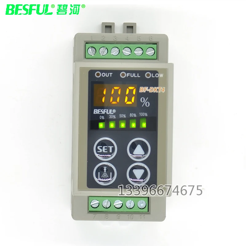 Bihe BF-DKT4 Adjustable Digital Display Level Controller Water Level Switc Automatic Water Tank Control Instrument