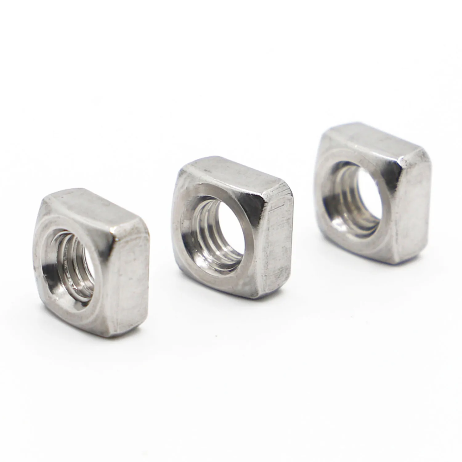 

5-50pcs DIN557 GB39 M3 M4 M5 M6 M8 M10 M12 A2-70 Stainless Steel Metric Threaded Square Nut