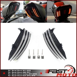 For Ducati Diavel Titanium 959 Panigale Corse 2019 CNC Turn Integrated Indicator Taillight Rear Running Turn Signal Light