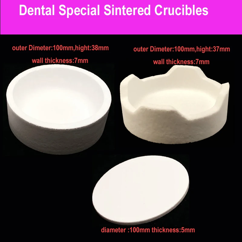 1PC Dental Lab CAD Crucible for Zirconia Crowns Sintered Crucibles