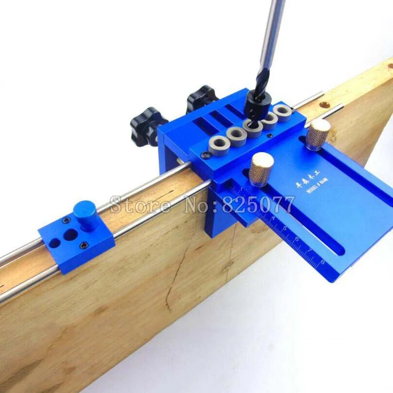 

3 in 1 Drilling High Precision Dowel Jigs Dowelling Jig Kit Woodworking Tool Woodworking Joinery Locator Drilling Guide KF1006