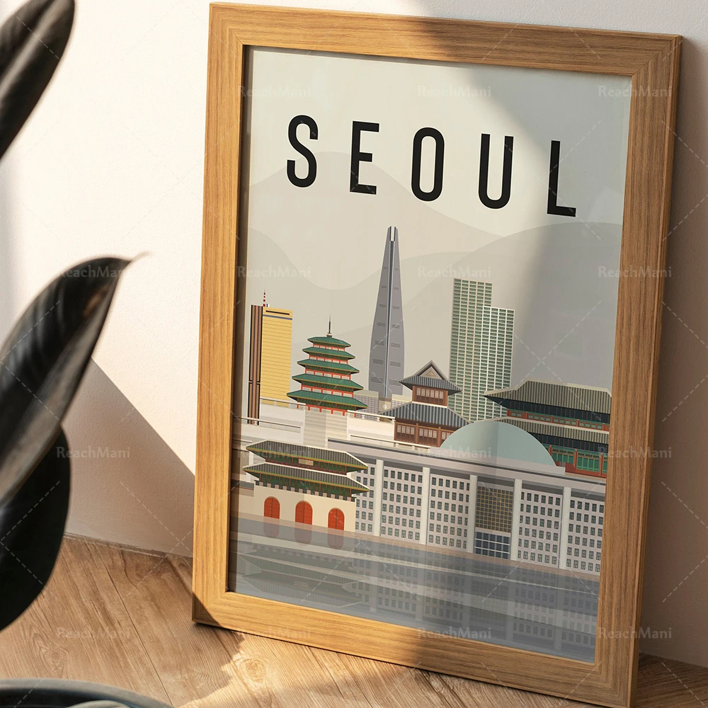 Seoul Printable Posters | Korean Posters | Korean Wall Art | Home Decoration | Korean Gifts | Wall Decoration | Seoul Wall Art |
