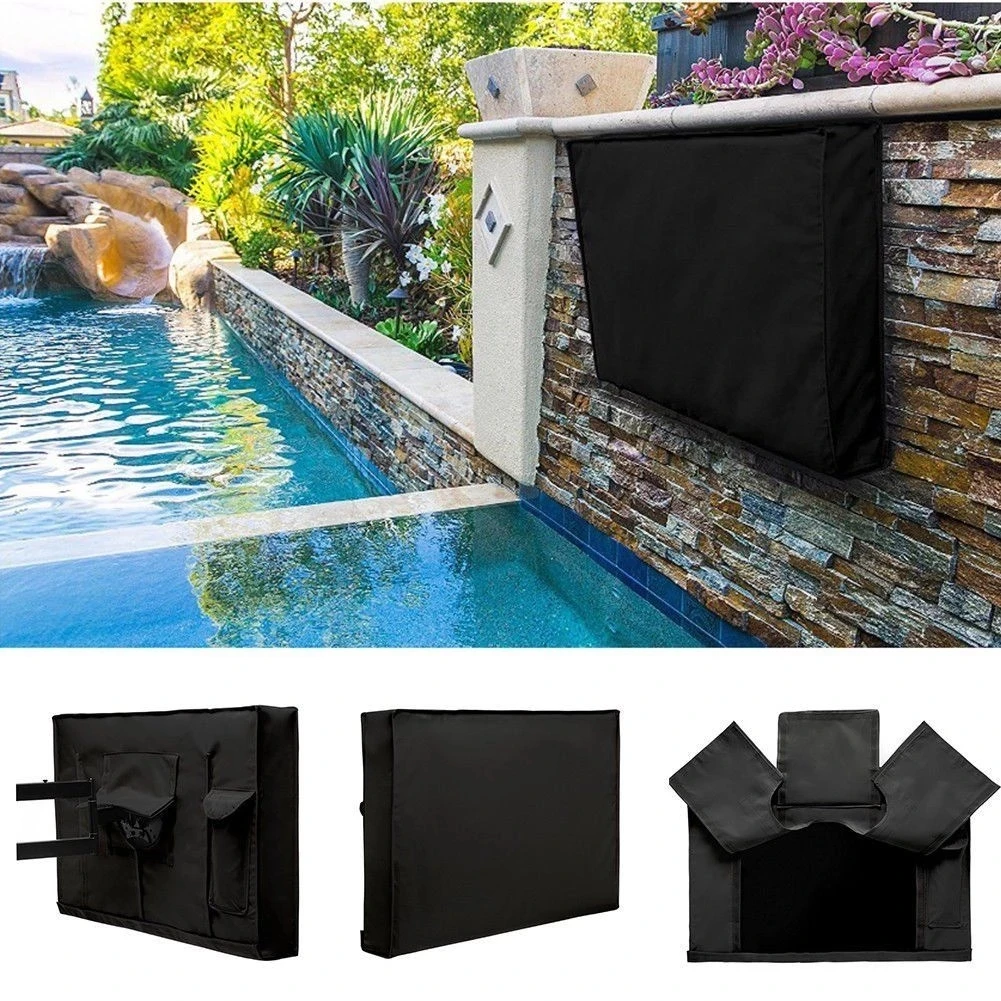 Weatherproof Dust-proof Outdoor TV Cover Beige 32\