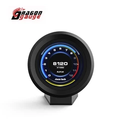 DRAGON GAUGE 2.1Inch Racing Gauge IPS Touch-Screen Digital Display 9 In 1 Multi-Function Car Racing Dashboard Gauge for 12v Car