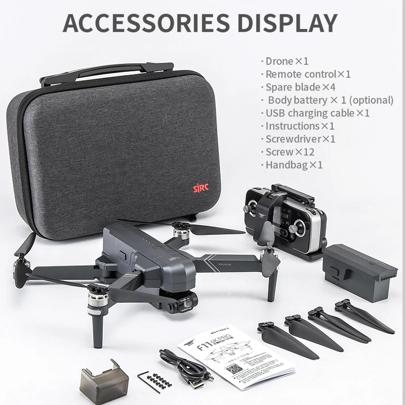 Top F11 Pro 4K F11s Pro 4K Camera Drone GPS 5G FPV HD 2 Axis Stabilized Gimbal EIS Professional Brushless Quadcopter RC Dron