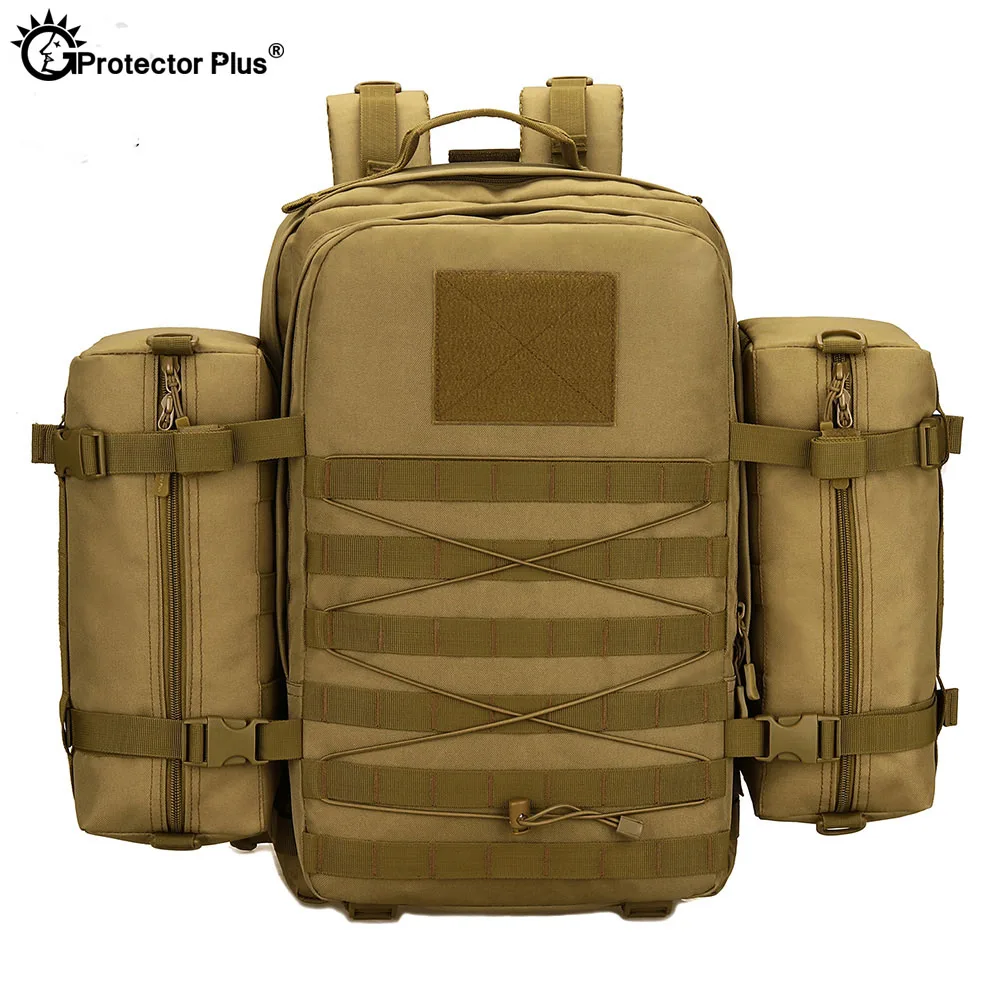 PROTECTOR PLUS 45L Tactical Hunting Backpack Outdoor Waterproof Molle Rucksack Travel Hiking Camping Climbing Sport Large Bag