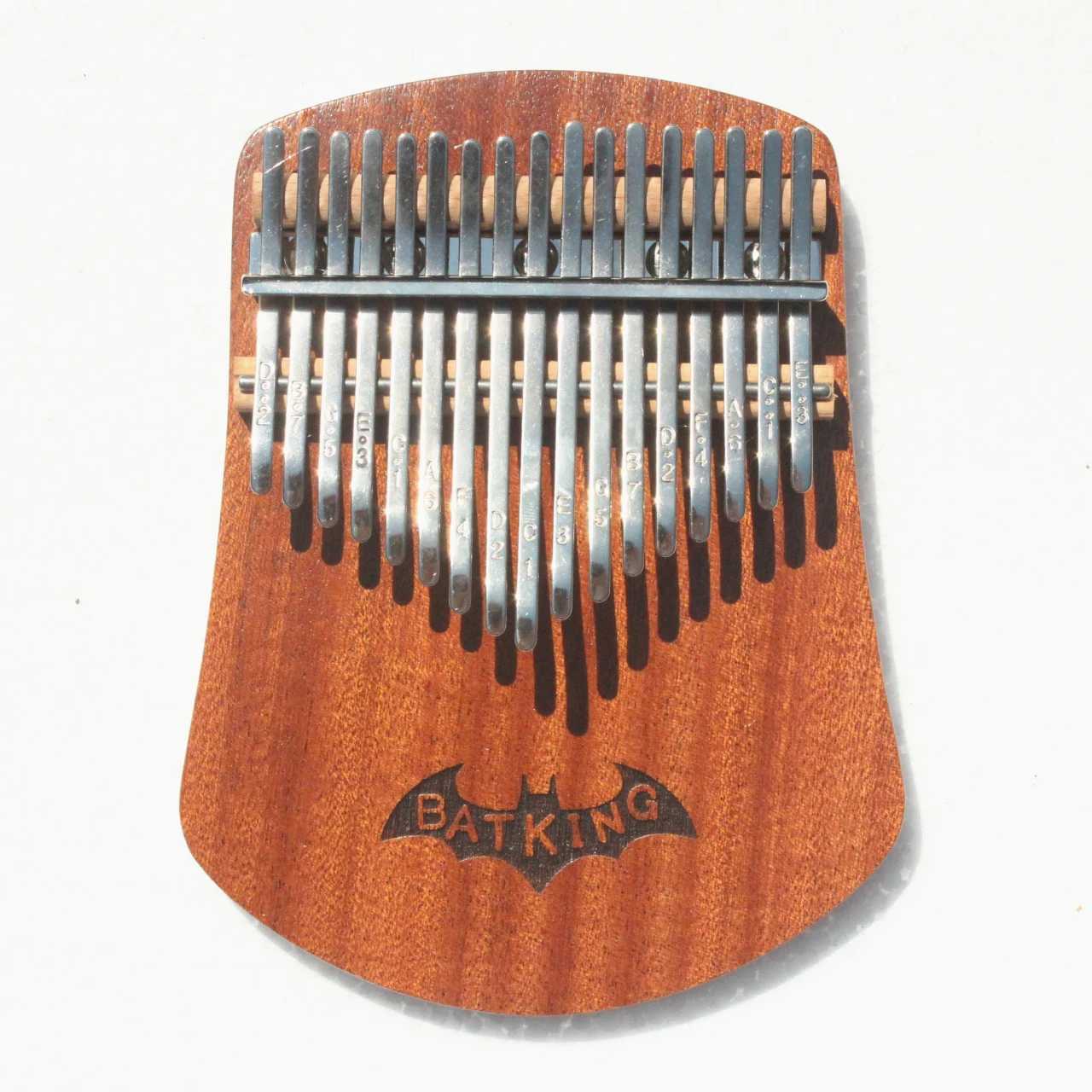 

17 Keys Kalimba Thumb Piano Solid Sapele Body With Learning Book,Tune Hammer,Cloth Bag,Sticker,Bilingual Instruction