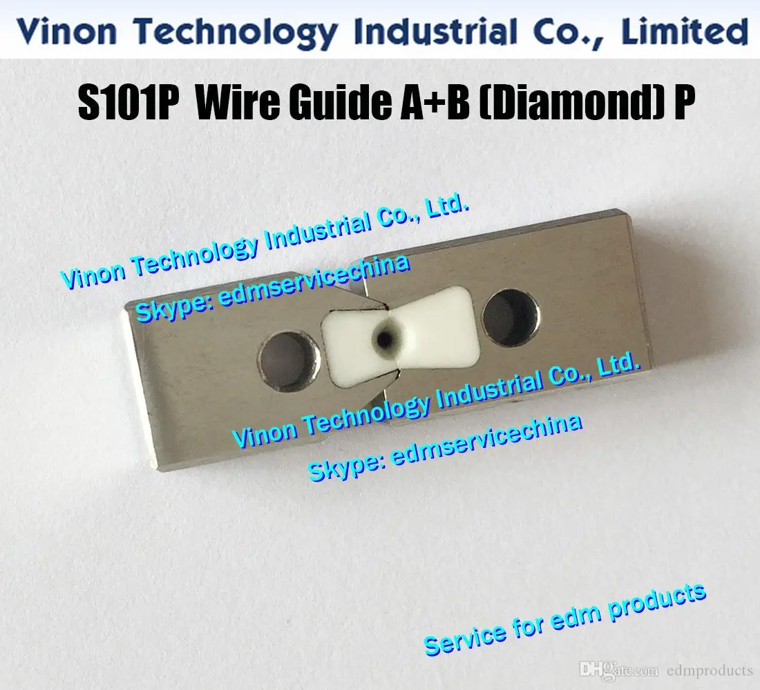 3089194 edm Wire Guide A+B (diamond) d=0.155mm S101P New style of Die guide 0205765 diamond offers longer life, 1 set=A+B