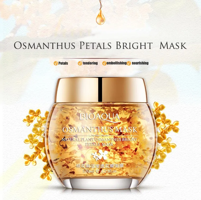 

Bioaqua Osmanthus flowers fresh jade-like stone through petals sleep mask moisturizing hydrating mask