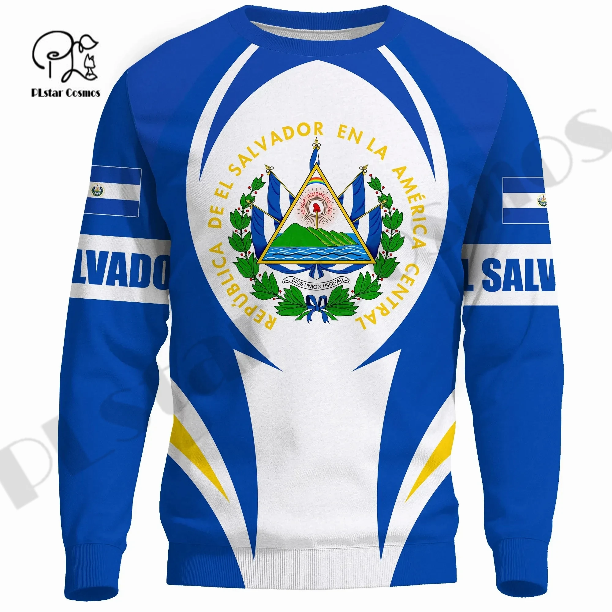 PLstar Cosmos 3DPrint Newest El Salvador Flag Country Unique Unisex Men/Women Hrajuku Streetwear Casual Hoodies/Zip/Sweatshirt 6