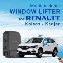 Car Power Window Closer lifter + Side Mirror Folding + Sunroof close For RENAULT Koleos Kadjar 2017-2022 Car Alarm Intelligent