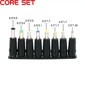Bilashmart 8/Set 5.5x2.1mm Male to Female Jack DC Connector Socket DC Plugs AC Power Adapter Computer Cables Connectors Universal