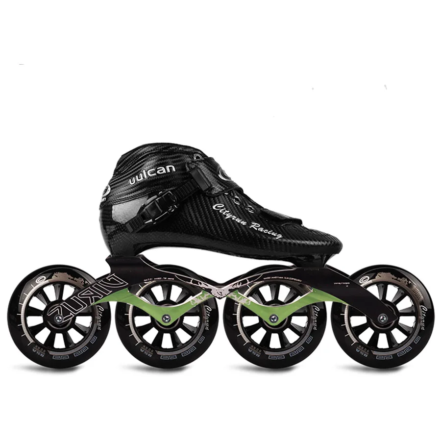 Cityrun-Patins De Fibra De Carbono Para Corrida, Patinação De Velocidade Patines, 4 Rodas, Patins De Competição Profissional, Similar Powerslide