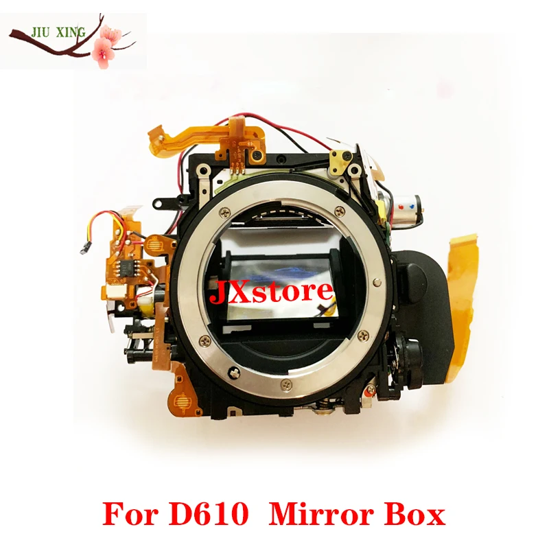 Original For Nikon D600 D610 Front Main Body Frame Mirror Box with Shutter Aperture Motor Diphragm Drive Unit Camera Repair Part