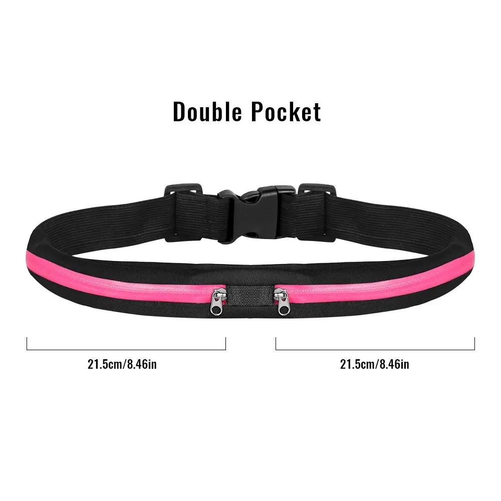 Running Belt Bag Women Men Sports Waist Bag Waterproof Portable Waist Pack Pocketbelt Phone Pouch for Cycling Gym