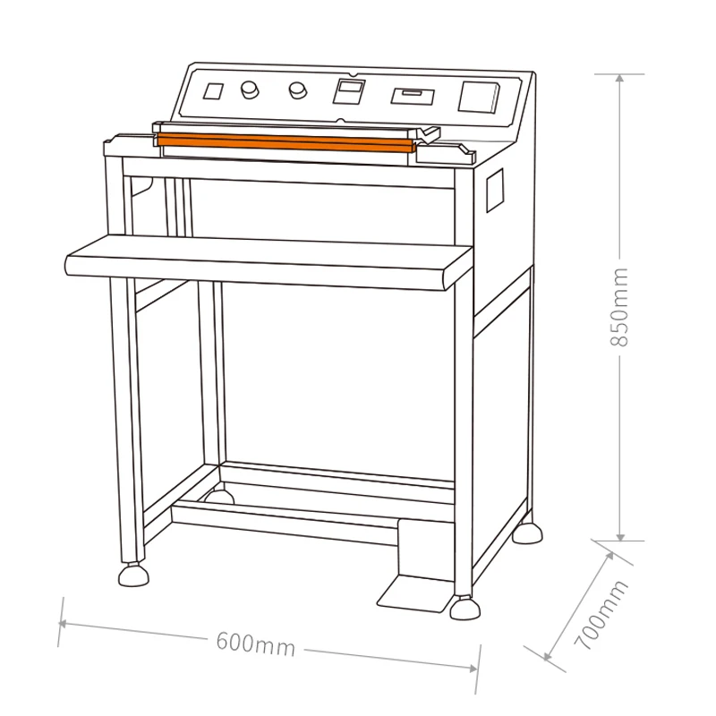 QD-400 Pneumatic Sealing Machine Shrink Bag Corner Cut Heat Shrink Packaging Suitable For High-end Color Boxes