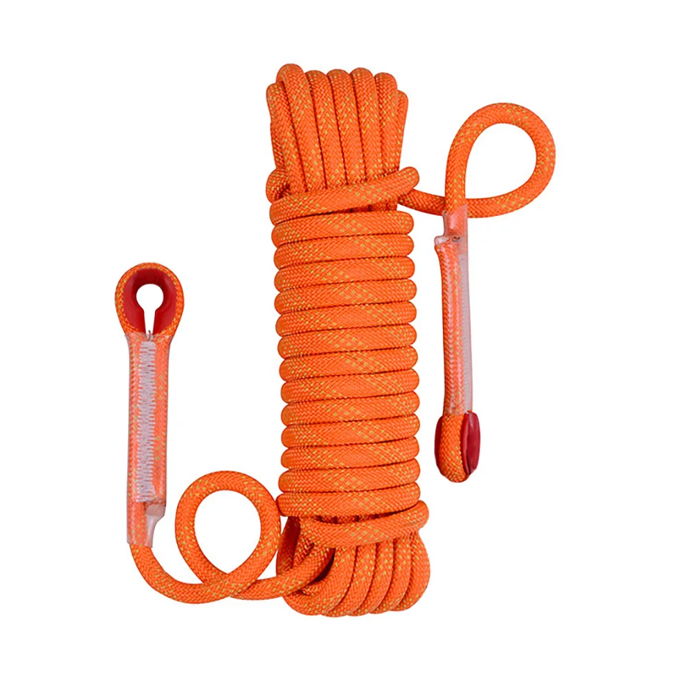 12mm 50m Outdoor Climbing Rope Escape Rescue Static Rope Rock Equipment Mountaineering Lifeline Emergency Survival Safety Gear