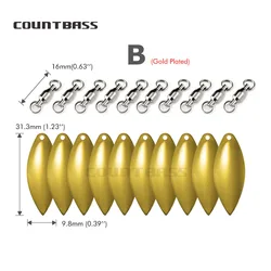 Spinnerbait Colorado Countbass - Oro y Bolas Níquel