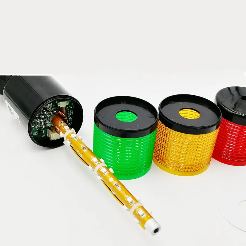 Rotatable 180 Stack Red Orange Amber Green Warning Light Industrial For Cnc Machine Dc12-24v Steady Flashing Light Led