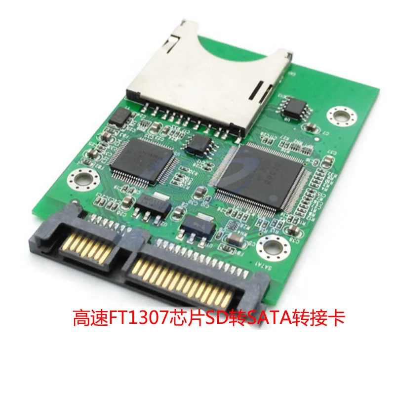 High-speed FT1307 Chip SD to SATA Adapter Card SD to Serial Hard Disk SD Card to SATA SD Hard Disk