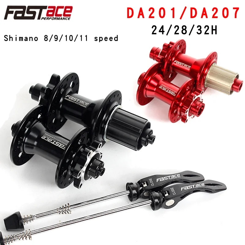 Taiwan Fastace Hub DA201 DA207 Sealed Bearing Disc Brake, MTB Mountain Bike Hubs, 8, 9, 10, 11 Speed, 24, 28, 32 Holes