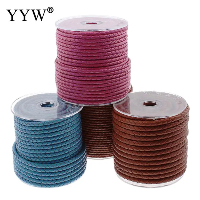 

50m/Pc Wholesale Cowhide Cord With Plastic Spool Germany Imported For Jewelry Making Finding Accessories DIY Necklace Bracelet