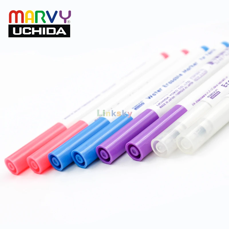 Marvy Uchida 423,Water,Air Erasable Marker For Fabric,multi-purpose marking pen such as garment making, cross stitch,manual DIY