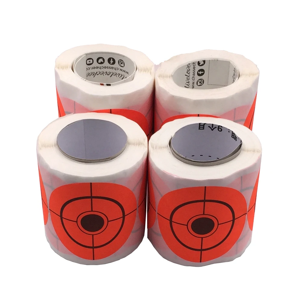 2" Shooting Target Stickers in 250 Pcs/Roll suitalble for target shooting of airgun pellet gun & Steel or Plastic BBs