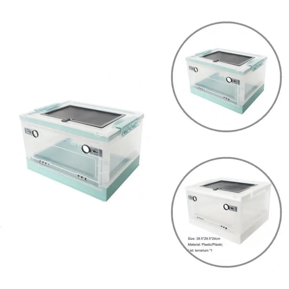 

Modern Breathable Portable Collapsible Reptile Terrarium Hedgehog Feeding Box Pet Terrarium Reptile Feeding Box