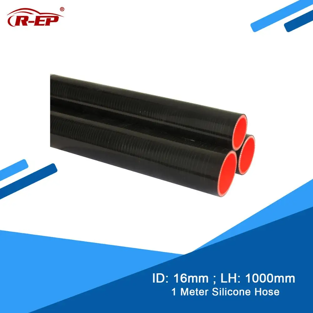 R-EP 1Meter 16MM Silicone Hose Straight Durite Silicone Cold Air intake Pipe Rubber Joiner Inter cooler for Intercooler Tube