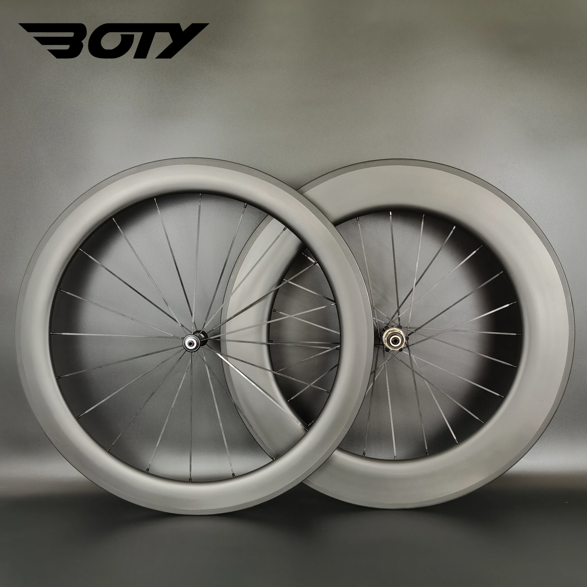 700C Road carbon wheels front 60mm rear 88mm depth 25mm width Road bike clincher/tubeless/tubtubular carbon wheelset U-shape rim