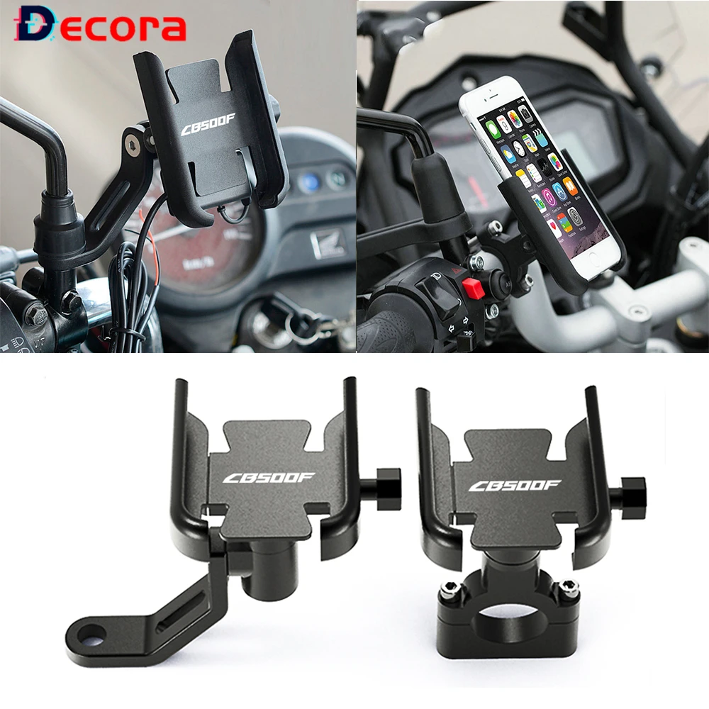 Use on Handlebar Or Rearview Mirror For Honda CB500F CB 500F CNC Motorcycle Mobile Phone Holder Gps Navigation Stand Bracket