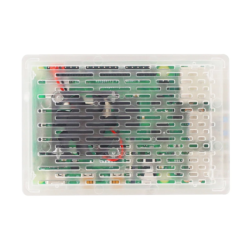 Raspberry Pi 4 Model B Abs Case Black Dual Gebruik Shell Prectective Doos Met Koelventilator Voor Pi 4 Ook ondersteuning 3.5 Inch Scherm