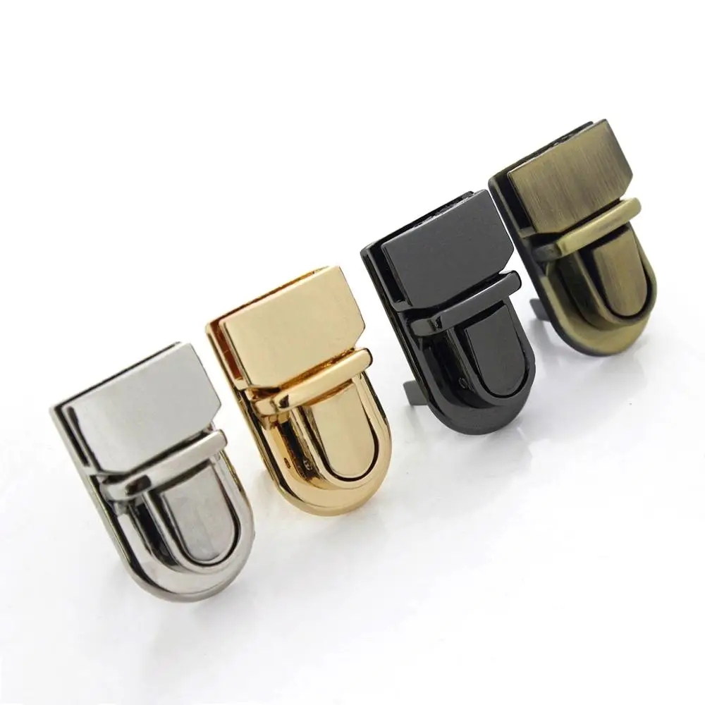 1pcs Metal Durable Buckle Tongue Lock Push Lock For DIY Handbag Bag Purse Luggage Hardware Closure Bag Parts Accessories